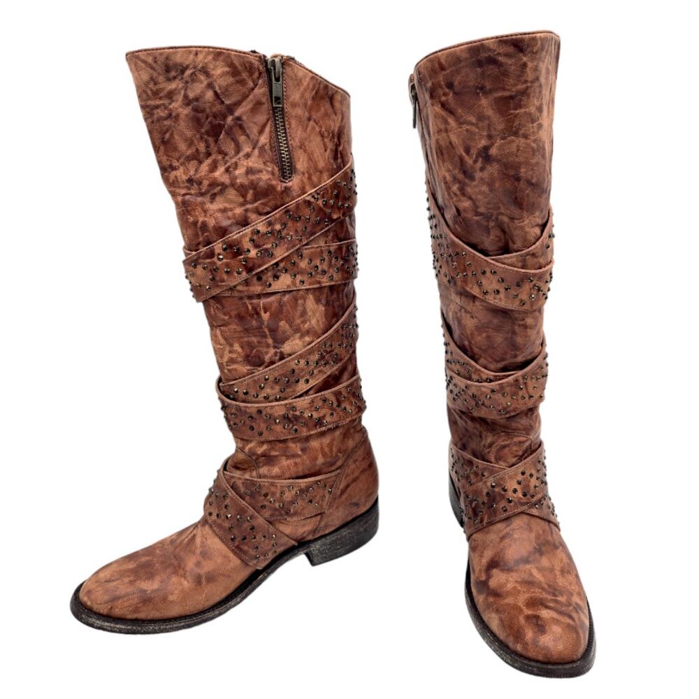 Old Gringo Swarovski Crystal Brown Cowboy Cowgirl Boots Limited Edition